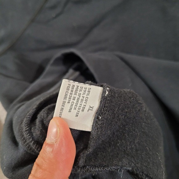 Fuda Sweatshirt Womens Extra Large Black Hoodie Pocket Notched Crew Neck Sweater - Picture 9 of 10